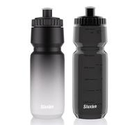 SLUXKE 24oz Cycling Water Bottle 2Pack, 720ml Sports Squeeze Bottle BPA Free, Lightweight Bicycle Water Bottle Fits Most Bike Cages