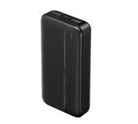 SLx 20000mAh Power Bank Type A and C Portable Charger High Capacity Battery Pack with LED Indicators 2A Output for Phones Tablets and USB Devices Black
