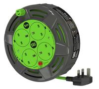 SLx 5m Extension Lead Reel, 4 Socket, 13A with Thermal Cut-Out