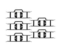 SLx Cable Tidy Reels Pack of 5 H Frame Cable Carriers Extension Lead Holder Cable Winder for Garden Tools Home Office Christmas Lights Electronics Bouncy Castles DJ Black