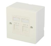 Slx White Cat 6 2 Gang Dual Outlet Kit