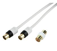 Slx White Gold-Plated Coaxial Cable, 1.5M