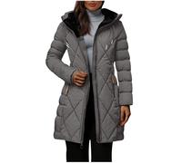 Slxbear Grey Padded Coat Women Winter S