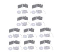 SLXLYH 10pcs Acrylic Keyring Commemorative Miniature Album Keychain Charm Souvenir Stylish Backpack Pendant for Music Lovers(Box Cd Disc Silver L)