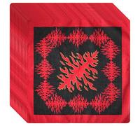 SLXLYH 12pcs Flame Printing Squared Handkerchief Light Weight Headscarf Skull Pattern for Sports and Daily Wear(Style 5)