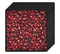 SLXLYH 12pcs Flame Printing Squared Handkerchief Light Weight Headscarf Skull Pattern for Sports and Daily Wear(Style 6)