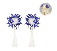 SLXLYH Beautiful Flower Hair Clip For Weddings Attractive Hairpin With Traditional Styles(Blue)