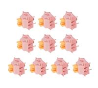 SLXLYH Cream Yellow Peach Silents Line Switches Pre Lubed Tactiles 3Pin Paragraph Axises For Mechanical Keyboards