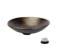 SLXLYH Creative Asian Decors Ceramic Flowerpot Flower Shallow Container Garden Stand Ceramic Flower Round Bowl