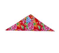 SLXLYH Delicate Northeast Flower Turban Girls Taking Photo Hair Scarf Ethnic Headband for Women Traveling Hair Accessory(Small Red Peony Tria)