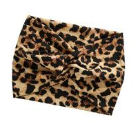 SLXLYH Elastic Leopards Print Head Scarf Everyday Fashionable Headscarf Elegant Headbands Fashion Hair Accessories(3 coffee color leopa)