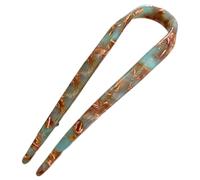 SLXLYH Elegant Acetate Hairpin Women Sophisticated Styles Hair Clip Durability Hairpin for Office and Evening Event(Coffee green)