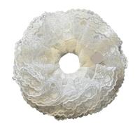 SLXLYH Elegant Lace Hair Tie For Women Hair Accessories Adds A Touch Of Fashion And Complements Various Hairstyles Perfectly(White)