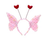 SLXLYH Elegant Large Butterfly Headbands For Women and Teens For Wedding Parties, And Everyday Outfits Amusement Park(Pink)