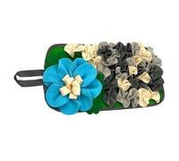 SLXLYH Engaging Small Animal Pet Feeding Board with Flower Design Encourages Natural Foraging Behavior Washable Training Tool Floral Pattern and Feeding Mat