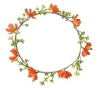 SLXLYH Flower Garlands Floral Headpiece for Women and Girls with Flowers Hair Accesories Hairpieces for Weddings and Festivals(floral)