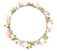 SLXLYH Flower Garlands Floral Headpiece for Women and Girls with Flowers Hair Accesories Hairpieces for Weddings and Festivals(Tender crumb flowers)
