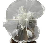 SLXLYH Flower Lace Hairpin Medieval Hairpin with Flower Delicate Bride Hairpin for Marriage Wedding Celebration Party Hairpin(White)