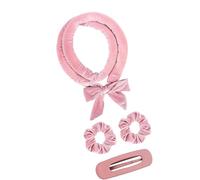 SLXLYH Gentle Fabric Curling Set For Natural Looks Heatless Overnight Styling Travel Hair Curler Band for Women 4PCS(Light pink 4 piece b)