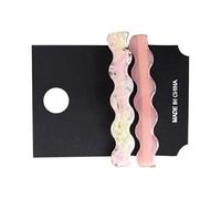 SLXLYH Geometric Waved Design Hair Clip Acetate Slip Resistant Grip Hair Accessories Styling Tool For Secure Hold And Stylish Looks(C)