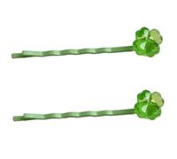 SLXLYH Girls Hair Clip Sparkling Clovers Hair Pins Women Kid Hairgrips Creative Headdress Barrettes Sweet 2000s Girls Hairpin(1 pair)