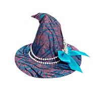 SLXLYH Halloween Witch Hat Oceans Theme Wizard Caps For Women Girls Wizard Cosplay Costume Accessories Pointed Hat Gifts