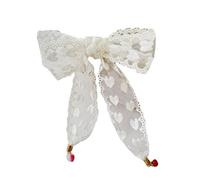 SLXLYH Lace Bows Ribbon Headwear Adjustable Length Headwear Sweet Styles Versatiles Hairband for Various Hairstyles(Love Lace)