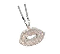 SLXLYH Lip Crystal Crystal Car Interior Pendant Rear View Glass Hanging Decoration Stylish Auto Hanging Upgrades for Women Auto Interior Accessories