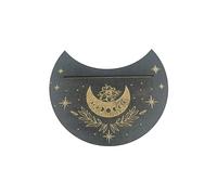 SLXLYH Portable Wooden Tarot Card Stand Rectangular Moon Shaped Tarot Base Display Tray Witch Divinations Tool Tarot Supplies