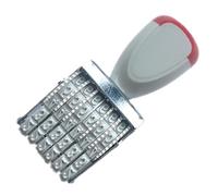 SLXLYH Rubber Stamp Line Dater 6 Digits Or 8 Digits Rubber Number Stamp Scrapbooking Date Stamp Rotating Stamp Office Stamp(6 Digit Printing 4mm)