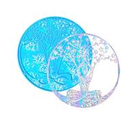SLXLYH Silicone Moulds,Tree Life Wall Decoration Mold Crystal Epoxy Resin Molds Wall Hanging Silicone Mould Craft Casting Tool(A)
