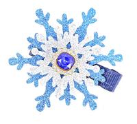SLXLYH Snowflake Hair Clip Christmas Barrette Sweet Christmas Flat Clip Hairpin Christmas Elegant Hair Clip for Bunches(Blue)
