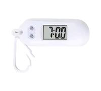 SLXLYH Sporty LED Digital Keychain Pocket Watch Miniature Clock for Students and Kids Practical Travel Backpack Accessory(White)