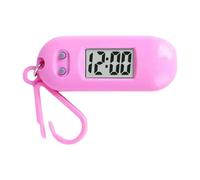 SLXLYH Sporty LED Digital Keychain Pocket Watch Miniature Clock for Students and Kids Practical Travel Backpack Accessory(PK#)