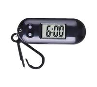 SLXLYH Sporty LED Digital Keychain Pocket Watch Miniature Clock for Students and Kids Practical Travel Backpack Accessory(Black)