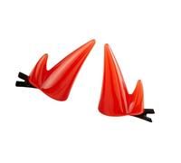 SLXLYH Stylish Devil Horn Headpiece Resin Secure Side Clip For Cosplay Costume Masquerades Parties Gathering Dressingup(Red)