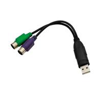 SLXLYH USB Adapter USB to Double Keyboards Adapter Cable for Keyboards Mouse Plugs and Play Designs Compatible for Window(1pc)