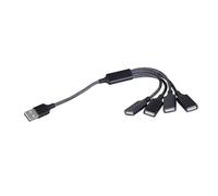 SLXLYH USB2.0 Hubs 4Port USB Extension Cable USB Splitter Cable For PC Laptop Car Compatible For Keyboards Printer
