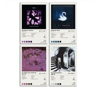 SLXYYYHW Mazzy Poster Star Album Cover Limited Edition Posters (Set of 4) Unframed 8inch X 12inch(20 X 30cm) Room Aesthetic Scannable Song Code Music Posters