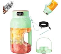 SLXYYYHW Multifunctional portable juicer cup, Multifunctional portable juicer cup with digital display for milkshake, smoothie, portable USB rechargeable blender
