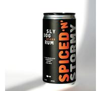 SLY DOG Spiced & Stormy Cans - 6 x 200ml Cocktail Multipack | Ready-to-Drink Caribbean Rum with Ginger Beer & Lime | A Bold Gift for Men & Women Who Like Their Drinks Smooth, Spicy & Full of Character