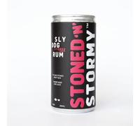 SLY DOG Stoned 'N' Stormy | 12 x 200ml | Ready-to-Drink Fruit Rum Cocktail | UK's First Stone Fruit Rum | Peach & Apricot, Ginger Beer & Lime | Premium RTD