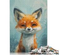 Sly Fox Grin Jigsaw Puzzles Puzzle for Adults Kids. 1000 Piece Whimsical Challenge Toy Educational Games Home Decoration for Adults& Kids Age 14 Years Up 1000pcs (38x26cm)