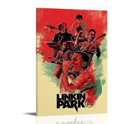 SLYASZX Chester Bennington Poster Canvas Oil Painting Decorative Painting Art Poster Hanging Painting Home Living Room Bedroom Dining WallFrame-style08x12inch(20x30cm)