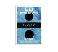 SLYASZX Ed Sheeran Divide Poster Canvas Oil Painting Decorative Painting Art Poster Hanging Painting Home Living Room Bedroom Dining WallUnframe-style12x18inch(30x45cm)