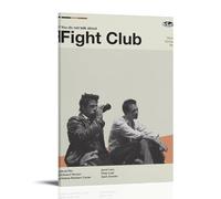 SLYASZX Fight Club Poster Canvas Oil Painting Decorative Painting Art Poster Hanging Painting Home Living Room Bedroom Dining WallFrame-style24x36inch(60x90cm)