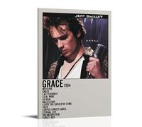 SLYASZX Jeff Buckley Grace Poster Canvas Oil Painting Decorative Painting Art Poster Hanging Painting Home Living Room Bedroom Dining WallFrame-style16x24inch(40x60cm)