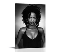 SLYASZX Lauryn Hill Poster Canvas Oil Painting Decorative Painting Art Poster Hanging Painting Home Living Room Bedroom Dining WallFrame-style16x24inch(40x60cm)