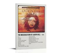 SLYASZX Lauryn Hill The Miseducation of Lauryn Hill Poster Canvas Oil Painting Decorative Painting Art Poster Hanging Painting Home Living Room Bedroom Dining WallFrame-style08x12inch(20x30cm)