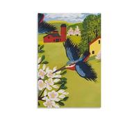 SLYASZX Maud Lewis Poster Canvas Oil Painting Decorative Painting Art Poster Hanging Painting Home Living Room Bedroom Dining WallUnframe-style20x30inch(50x75cm)